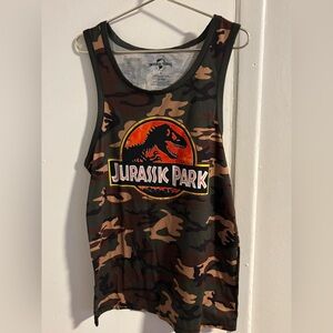Jurassic Park Camo Tank Top Universal Studios Sleeveless Men’s L
(370)